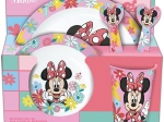 Plastmasas ēdamtrauku komplekts MINNIE, 5 gab.