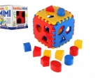Ievietošanas kubs bērniem no plastmasas 13 × 13 × 13 cm