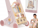Wooden toddler walker PolarB pink