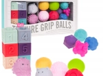 Foam sensory set for children 6m+ – balls, blocks and animals, 16 pcs