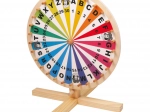 Small foot wooden wheel of fortune – letters A–Z and numbers 1–30
