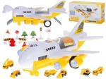Transport aircraft with 6 construction vehicles