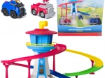 Paw Patrol glābšanas tornis ar trasi un 2 transportlīdzekļiem