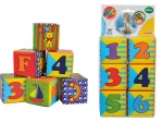 Soft picture blocks for little ones, set of 6 pcs
